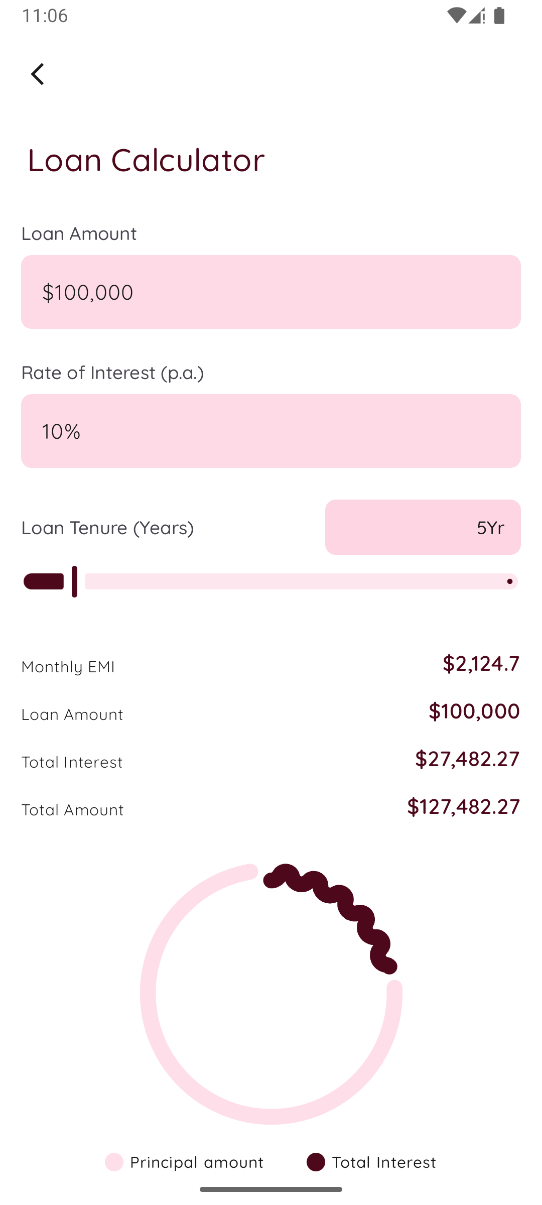 SIP Calculator - Monthly SIP input screen